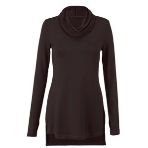 CAbi turtle tee rich brown color size Large